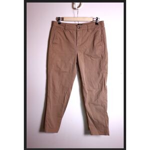 J Crew Tan High Rise Girlfriend Chino Pants Size 6